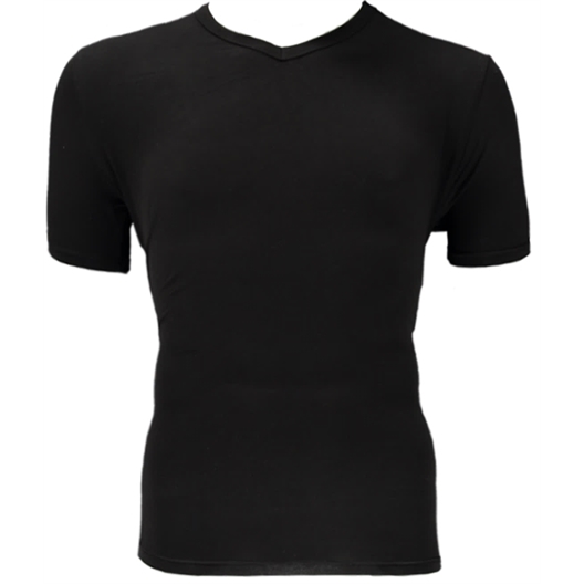 Tee-shirt bambou homme noir taille S Idées Homme