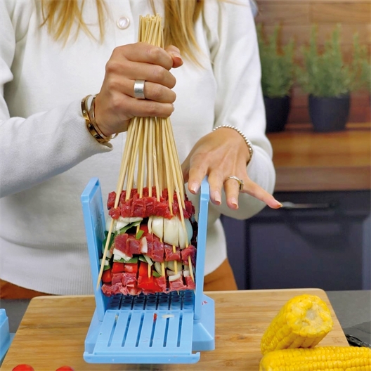 Norpro Lot de 4 brochettes flexibles en acier inoxydable