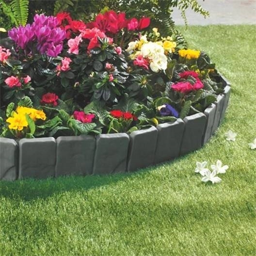 Bordure de jardin plate-bande Gris