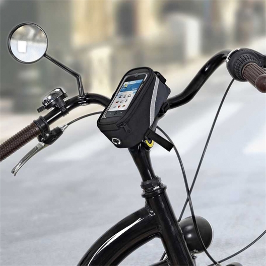 Sacoche cadre vélo multifonctions