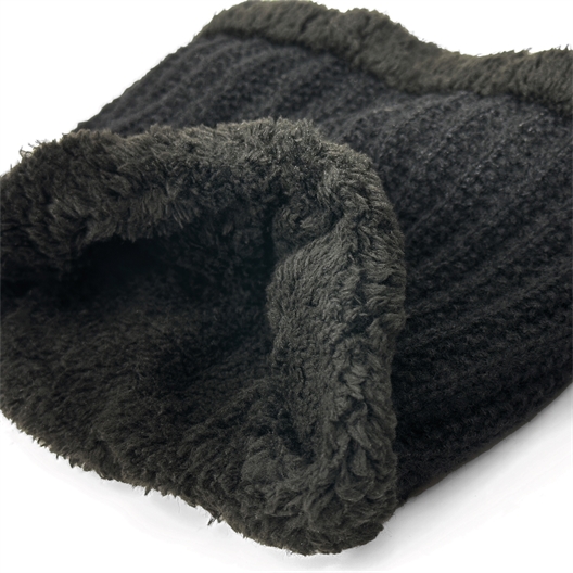 Ensemble bonnet + tour de cou homme