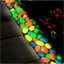 100 pierres phosphorescentes Multicolores