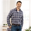 Chemise flanelle bleu