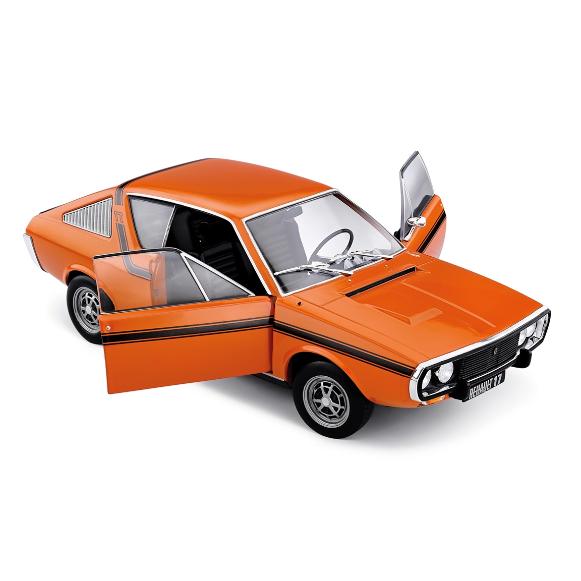 Miniatures Autos 1-18 Norev Renault RENAULT 12 TS Orange de 1973 Voiture de Coll