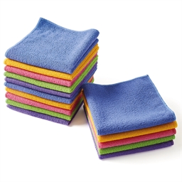 Lot de 15 chiffons microfibres color