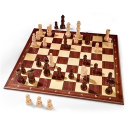 Jeu traditionnel duo échecs & dames