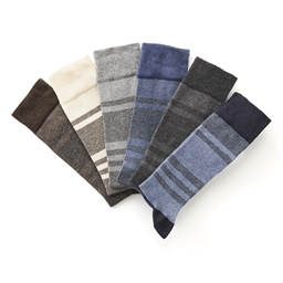 6 paires de chaussettes jacquard