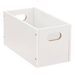 Boîte de rangement tiroir ou carré, blanc ou aspect bois
