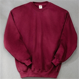 Pull sweat bordeaux / vert bouteille