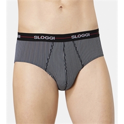 Lot de 2 slips Sloggi® Rayé noir blanc + noir - taille M