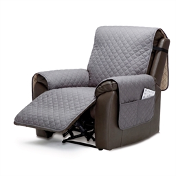 Protection fauteuil gris
