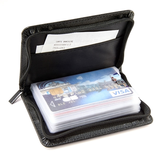 Porte cartes système anti RFID capacité 6 cartes - Cadeaux et hightech