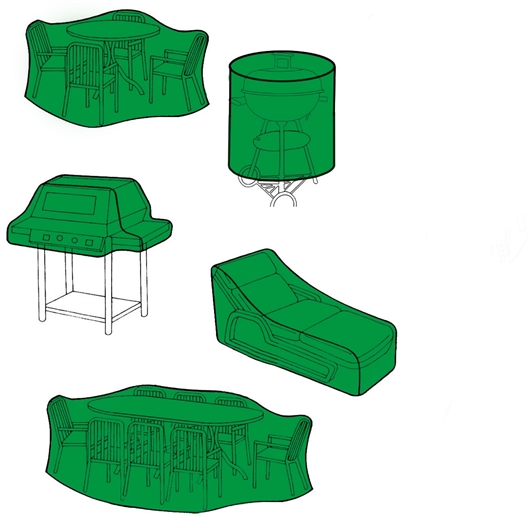 Housse Table Jardin Ronde 180×89 Cm - Imperméable, Anti-UV, Résistante Oxford 420D - Protection Totale