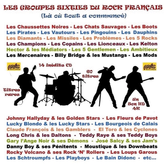 2 CD Les groupes rock francais des 60's
