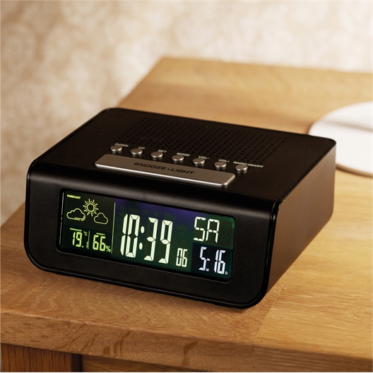 Radio réveil avec station météo