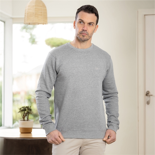 Lot de 2 sweats IDH Marine + gris chiné foncé - taille M